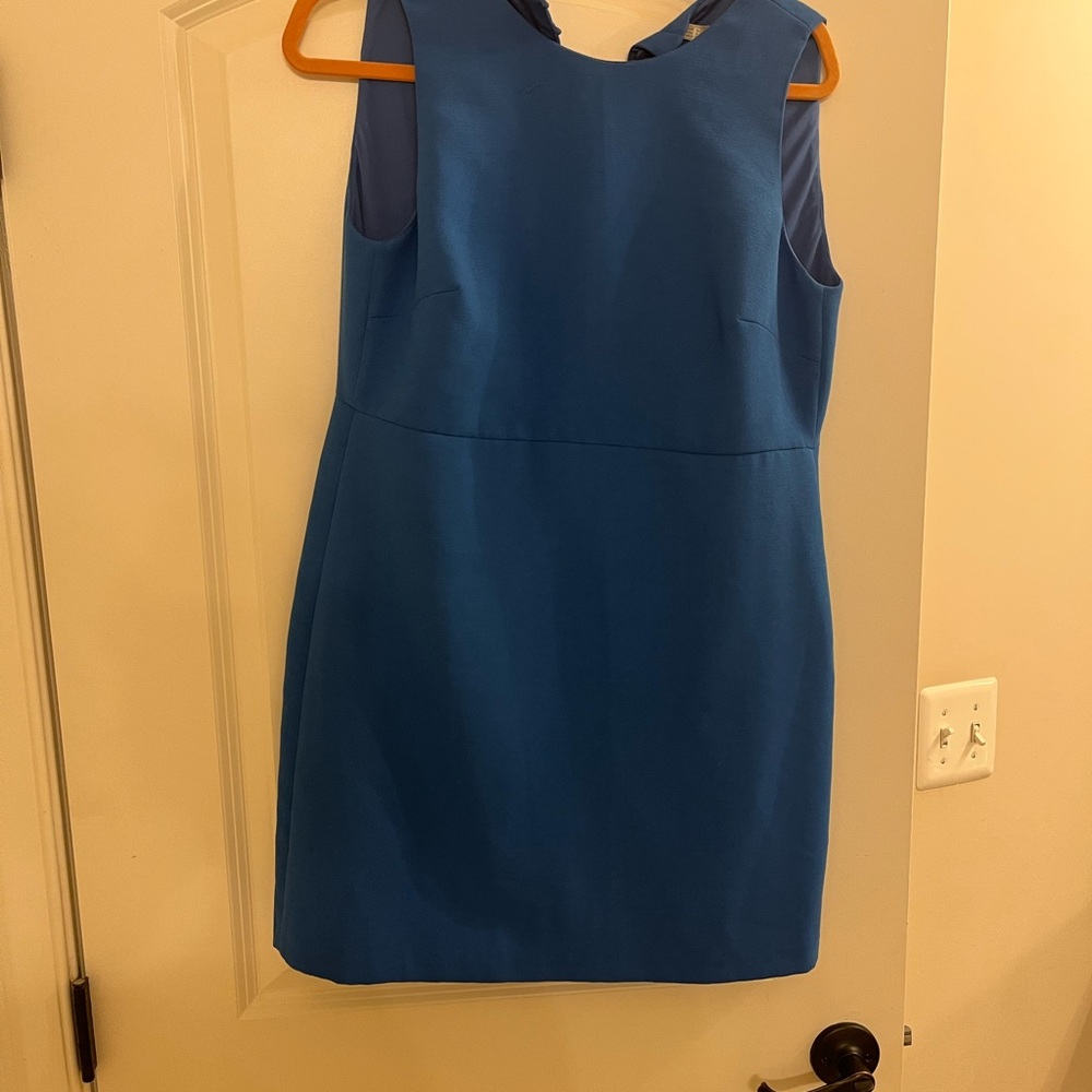 Elegant Blue Sleeveless Dress